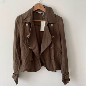 NWT Emanuel Ungaro Linen Jacket Size 10